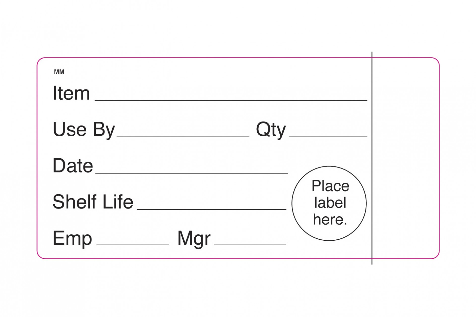 Removable Shelf Life Labels 4x2"